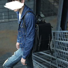 Cool Leather Mens Backpacks Travel Backpack Laptop Backpack for Men - iwalletsmen
