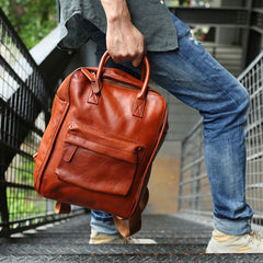 Cool Leather Mens Backpacks Travel Backpack Laptop Backpacks for men - iwalletsmen