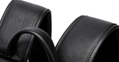 Cool Leather Mens Black Backpack for School Backpacks Travel Backpacks For Men - iwalletsmen