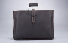 Cool Leather Mens Briefcase 13inch Laptop Bag Work Handbag Business Bags for Men - iwalletsmen