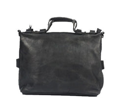 Cool Leather Mens Briefcase 14inch Laptop Bag Work Handbag Shoulder Bag Business Bag for Men - iwalletsmen