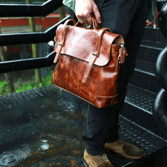 Cool Leather Mens Briefcase Messenger Bags Handbag Shoulder Bag for men - iwalletsmen