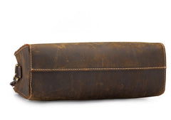 Cool Vintage Brown Leather Mens Messenger Bag Side Bag Work Bag Shoulder Bag for Men - iwalletsmen