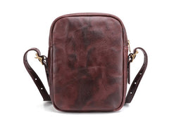Cool Leather Mens Camera Bag Small Shoulder Bag Crossbody Bags For Men - iwalletsmen