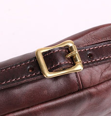Cool Leather Mens Camera Bag Small Shoulder Bag Crossbody Bags For Men - iwalletsmen