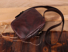 Cool Leather Mens Camera Bag Small Shoulder Bag Crossbody Bags For Men - iwalletsmen