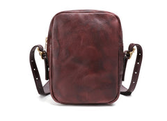 Cool Leather Mens Camera Bag Small Shoulder Bag Crossbody Bags For Men - iwalletsmen