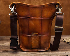 Cool Leather Mens BELT BAG Drop Leg Bag Belt Pouch Waist Bag Shoulder Bags For Men - iwalletsmen