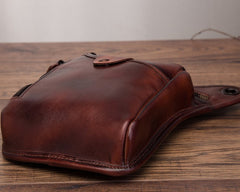 Cool Leather Mens BELT BAG Drop Leg Bag Belt Pouch Waist Bag Shoulder Bags For Men - iwalletsmen