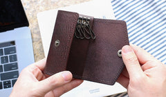 Cool Leather Mens Key Wallet Car Keys Holder Car Keys Case for Men - iwalletsmen