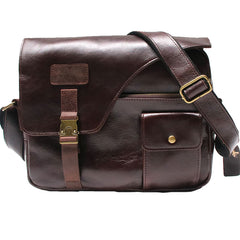 Cool Leather Mens Large Messenger Bags Shoulder Bag for men - iwalletsmen