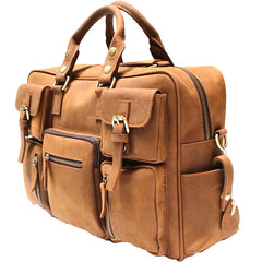 Cool Leather Mens Large Travel Bag Handbags Shoulder Bags for men - iwalletsmen