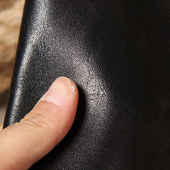 Cool Leather Mens Long Leather Wallet Bifold Slim Wallet for Men
