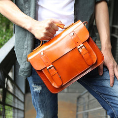 Cool Leather Mens Messenger Bag Handbag Shoulder Bag for men - iwalletsmen