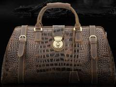 Cool Leather Mens Overnight Bag Duffle Bag Travel Bag Weekender Bags for Men - iwalletsmen