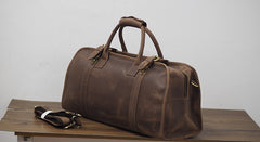 Cool Leather Mens Overnight Bags Weekender Bag Vintage Travel Bags Duffle Bag for Men - iwalletsmen