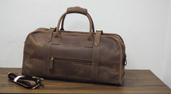 Cool Leather Mens Overnight Bags Weekender Bag Vintage Travel Bags Duffle Bag for Men - iwalletsmen