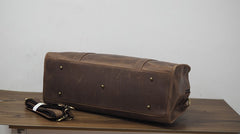 Cool Leather Mens Overnight Bags Weekender Bag Vintage Travel Bags Duffle Bag for Men - iwalletsmen