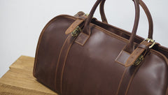Cool Leather Mens Overnight Bags Weekender Bag Vintage Travel Bags Duffle Bag for Men - iwalletsmen