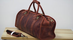 Cool Leather Mens Overnight Bags Weekender Bag Vintage Travel Bags Duffle Bag for Men - iwalletsmen
