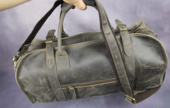 Cool Leather Mens Overnight Bags Weekender Bag Vintage Travel Bags Duffle Bag for Men - iwalletsmen