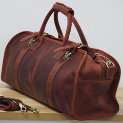 Cool Leather Mens Overnight Bags Weekender Bag Vintage Travel Bags Duffle Bag for Men - iwalletsmen