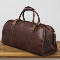 Cool Leather Mens Overnight Bags Weekender Bag Vintage Travel Bags Duffle Bag for Men - iwalletsmen