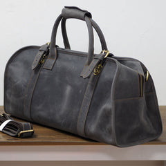 Cool Leather Mens Overnight Bags Weekender Bag Vintage Travel Bags Duffle Bag for Men - iwalletsmen