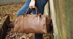Cool Leather Mens Overnight Bags Weekender Bag Vintage Travel Bags Duffle Bag for Men - iwalletsmen
