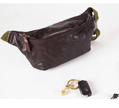 Cool Leather Mens FANNY PACK MENS WAIST BAG HIP PACK BELT BAG FOR MEN - iwalletsmen