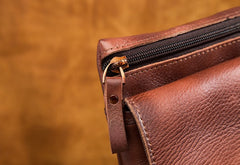 Cool Brown Leather Mens Belt Pouch Mini Shoulder Bag Belt Bag For Men - iwalletsmen