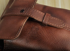 Cool Leather Mens Small Belt Bag Belt Pouch Waist Bag Mini Side Bag For Men - iwalletsmen