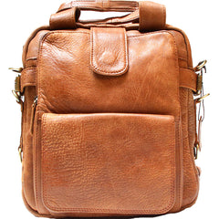 Cool Leather Mens Small Handbag Messenger Bag Shoulder Bag for men - iwalletsmen