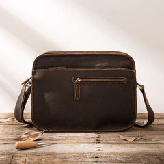 Cool Leather Mens Small Messenger Bags Shoulder Bag  for Men - iwalletsmen