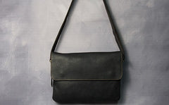 Cool Leather Mens Small Side Bag 11inch Clutch Purse Bag Messenger Bag for Men - iwalletsmen