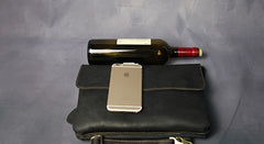 Cool Leather Mens Small Side Bag 11inch Clutch Purse Bag Messenger Bag for Men - iwalletsmen