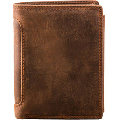 Cool Leather Mens Small Wallets Bifold Vintage Slim billfold Wallet for Men - iwalletsmen