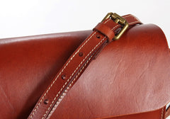 Cool Leather Mens Tan Messenger Bag Side Bag Small Shoulder Bag for Men - iwalletsmen