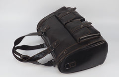 Cool Leather Mens Travel Bag Overnight Bag Work Handbag Business Bag for Men - iwalletsmen