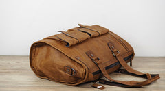 Cool Leather Mens Travel Bag Overnight Bag Work Handbag Business Bag for Men - iwalletsmen