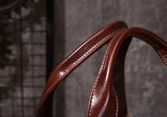 Cool Leather Mens Travel Bag Overnight Bag Work Handbag Business Bag for Men - iwalletsmen