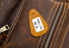 Cool Leather Mens Vintage Brown Small Side Bag Messenger Bag Shoulder Bag for Men - iwalletsmen
