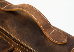 Cool Leather Mens Vintage Brown Small Side Bag Messenger Bag Shoulder Bag for Men - iwalletsmen