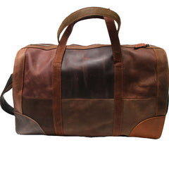 Cool Leather Mens Weekender Bags Travel Bag Duffle Bags Overnight Bag for men - iwalletsmen