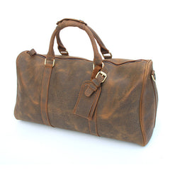 Cool Leather Mens Weekender Bags Travel Bag Shoulder Bags for Men - iwalletsmen