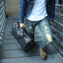 Cool Leather Mens Weekender Bags Travel Bag Shoulder Bags for Men - iwalletsmen