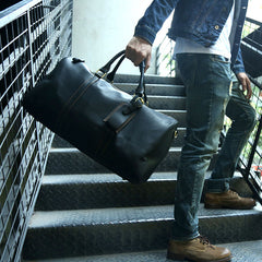 Cool Leather Mens Weekender Bags Travel Bag Shoulder Bags for Men - iwalletsmen