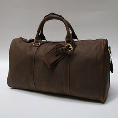 Cool Leather Mens Weekender Bags Travel Bag Shoulder Bags for Men - iwalletsmen