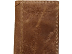 Cool Leather Mens Small Wallet billfold Bifold Wallet Front Pocket Wallet for Men - iwalletsmen