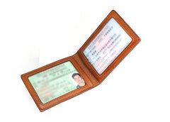 Cool Leather Mens license Wallet Front Pocket Wallets Small License Holder for Men - iwalletsmen